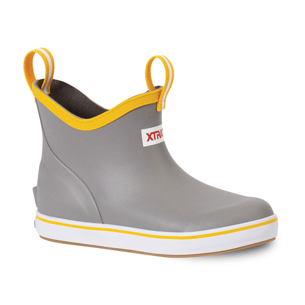 XTRATUF Little Big Kids Ankle Deck Boots- Gray 264 Shoes and