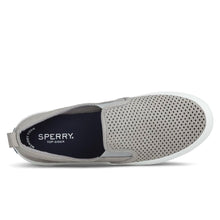 Load image into Gallery viewer, Sperry Women's Crest Twin Gore Leather Wave Perforated Sneaker- Grey