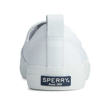 Load image into Gallery viewer, Sperry Women's Crest Twin Gore Leather Wave Perforated Sneaker- White
