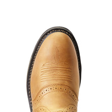 Load image into Gallery viewer, Ariat Men's WorkHog® Waterproof Round Toe Work Boot- Aged Bark and Army Green