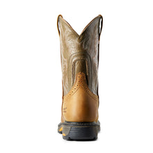 Load image into Gallery viewer, Ariat Men's WorkHog® Waterproof Round Toe Work Boot- Aged Bark and Army Green