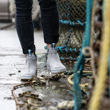 Load image into Gallery viewer, XTRATUF Women's Leather Ankle Deck Boots- Dolphin Gray / Beach Glass