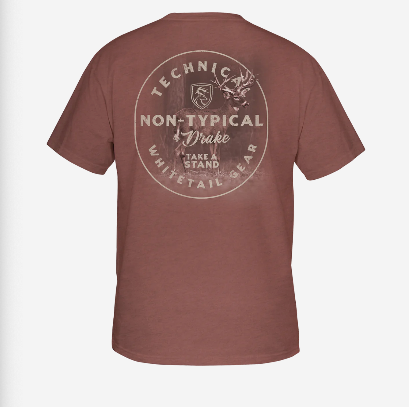 Technical Oval T-Shirt Brick Red Heather / Large