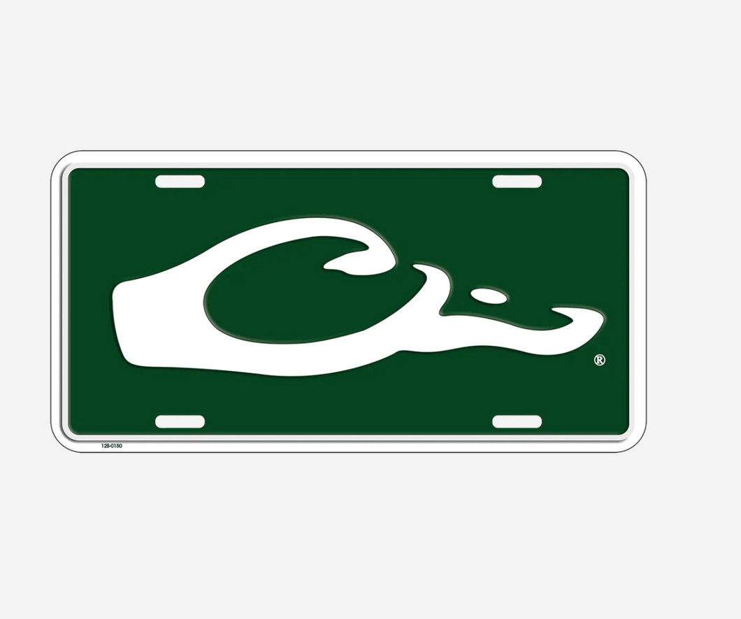 Drake Logo License Plate - Green