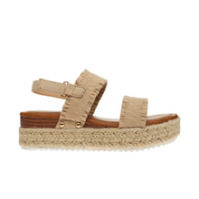 Load image into Gallery viewer, Ruffle Strap Wedge Sandal
