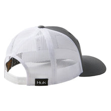 Load image into Gallery viewer, HUK Solid Trucker Snap Back Hat- Volcanic Ash
