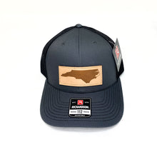Load image into Gallery viewer, North Carolina Outline Leather Patch Hat
