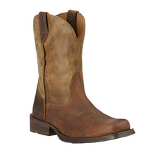 Load image into Gallery viewer, Ariat Men&#39;s Rambler Square Toe Western Boot- Earth / Brown Bomber
