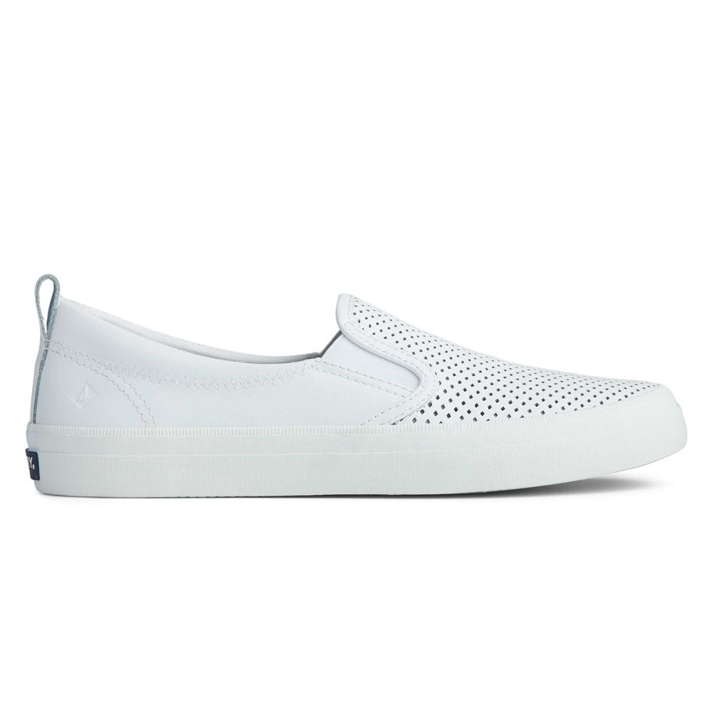 Mule pour femme - SANITAL LIGHT - Cuir perforé blanc - Chaussure