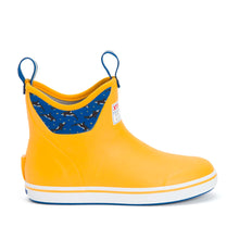 Load image into Gallery viewer, XTRATUF Women&#39;s Salmon Sisters Ankle Deck Boots- Yellow / Celestial Sea

