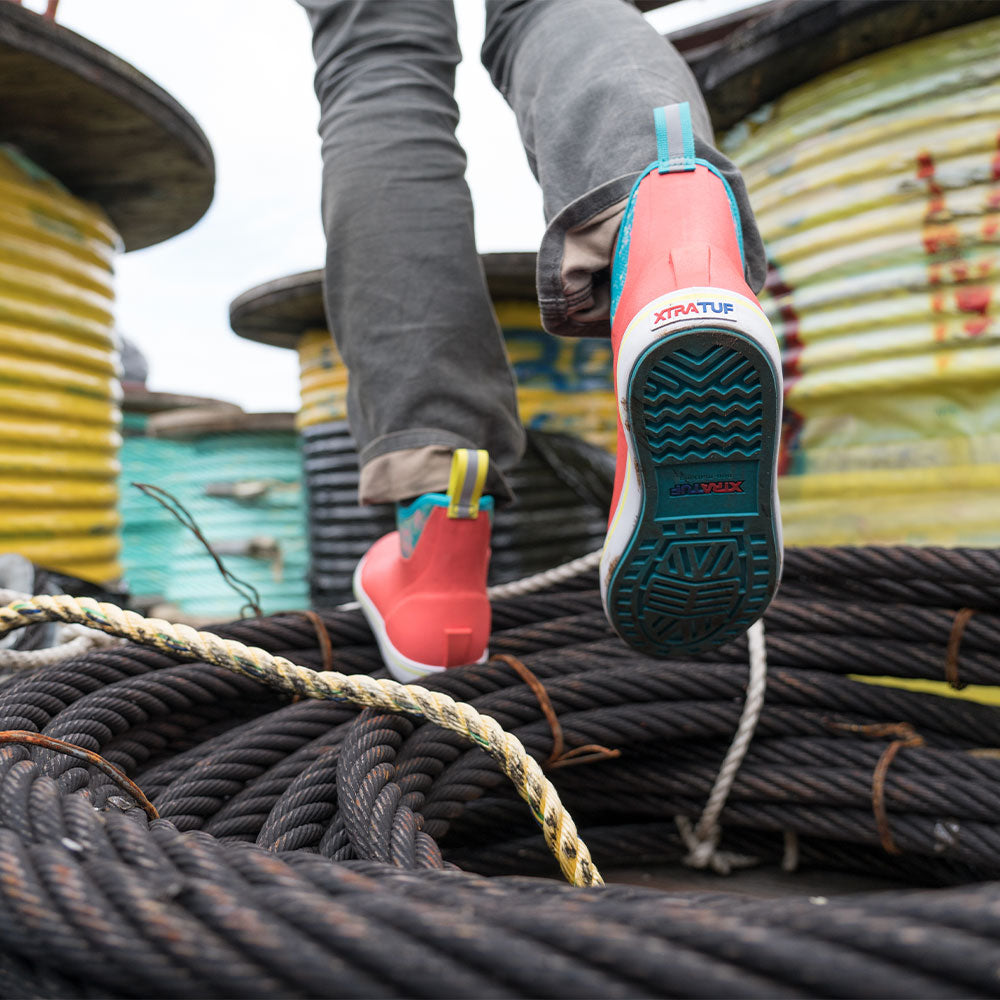 XTRATUF Women's Ankle Deck Boots- Coral Coho – 264 Shoes and Apparel