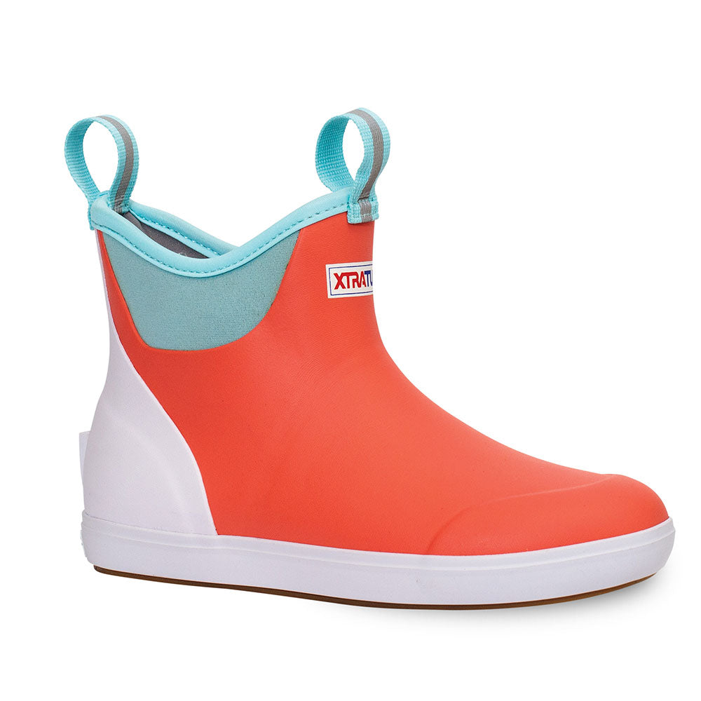 XTRATUF Women's ADB ECO Ankle Deck Boots- Coral